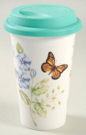 Butterfly Meadow Travel Tumbler & Silicone/Plastic Lid