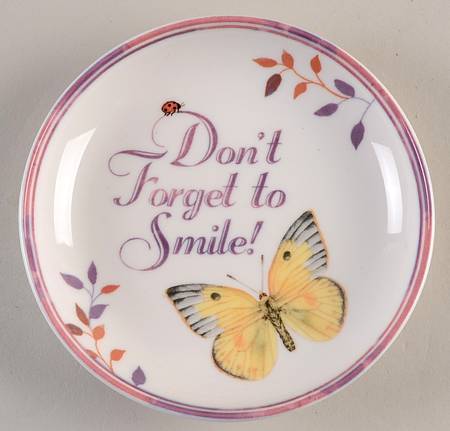 Butterfly Meadow Sentiment Bowl