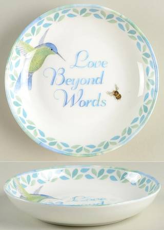 Butterfly Meadow Sentiment Bowl