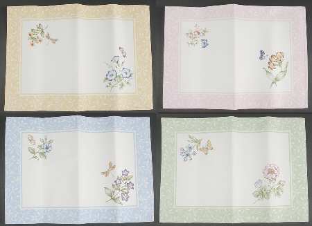 Butterfly Meadow Cloth Placemat - Set of 4 (Motifs 3-6)
