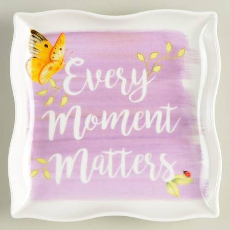 Butterfly Meadow Sentiment Dish