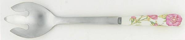 Butterfly Meadow Salad Serving Fork with Stainless Prongs by Lenox