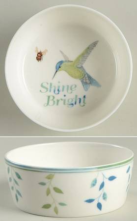 Butterfly Meadow Sentiment Bowl by Lenox