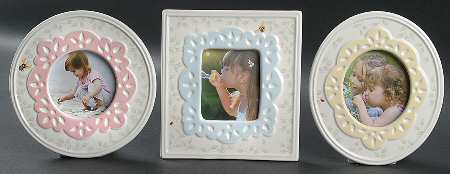 Butterfly Meadow Set of 3 Motif Frame-Holds 3" X 3"