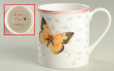 Butterfly Meadow Sentiment Mug