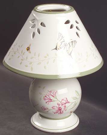 Butterfly Meadow Candle Lamp & Shade