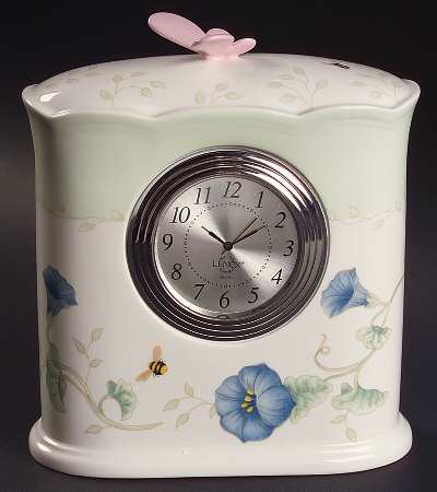 Butterfly Meadow Small Desk Clock by Lenox