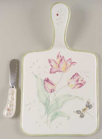 Butterfly Meadow Handled Cheese Boeard with Spreader (CHESPI)