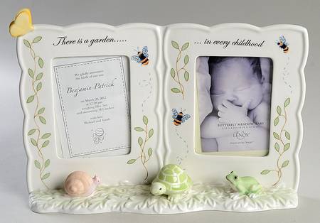 Butterfly Meadow Double Picture Frame by Lenox