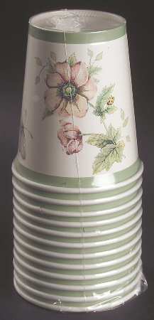 Butterfly Meadow 9 Oz Paper Hot/Cold Cups - Set of 12