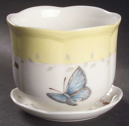 Butterfly Meadow 3" Flower Pot & Underplate