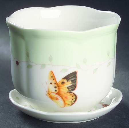 Butterfly Meadow 3" Flower Pot & Underplate