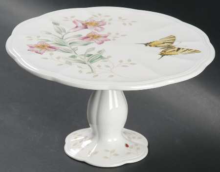 Butterfly Meadow 8" Diameter Pedestal Cake Stand