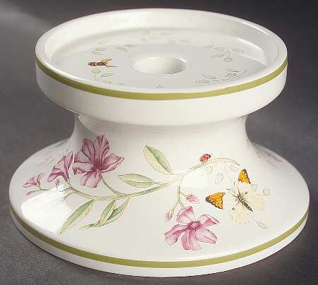 Butterfly Meadow Hurricane Lamp No Globe