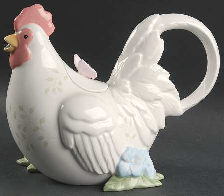 Butterfly Meadow Figural Teapot & Lid by Lenox