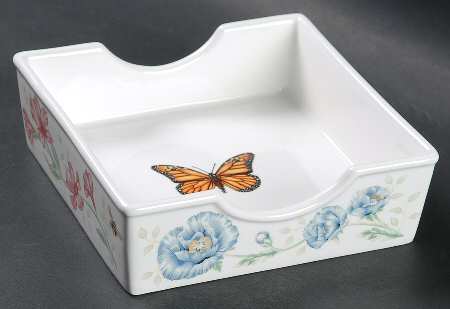 Butterfly Meadow Napkin Holder/Box by Lenox