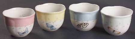 Butterfly Meadow Votive Candleholder - Set of 4 Motifs