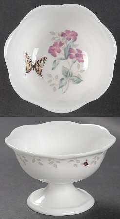 Butterfly Meadow Footed Dessert Bowl