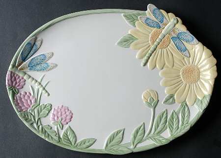 Butterfly Meadow Figural Serving Tray