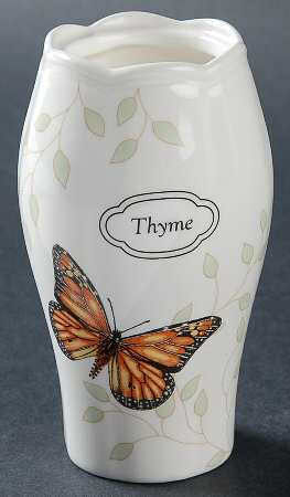 Butterfly Meadow Thyme Spice Jar No Lid