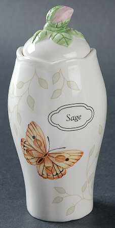 Butterfly Meadow Sage Spice Jar & Lid