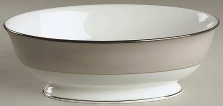 Federal Platinum Frost 9" Oval Vegetable Bowl
