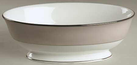 Federal Platinum Frost 9" Oval Vegetable Bowl