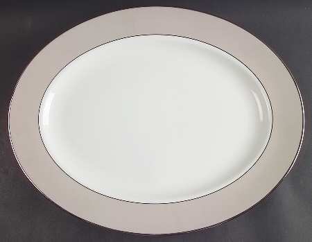 Federal Platinum Frost 16" Oval Serving Platter