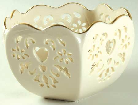 Eternal Hearts Collection 6'' Pierced Round Bowl
