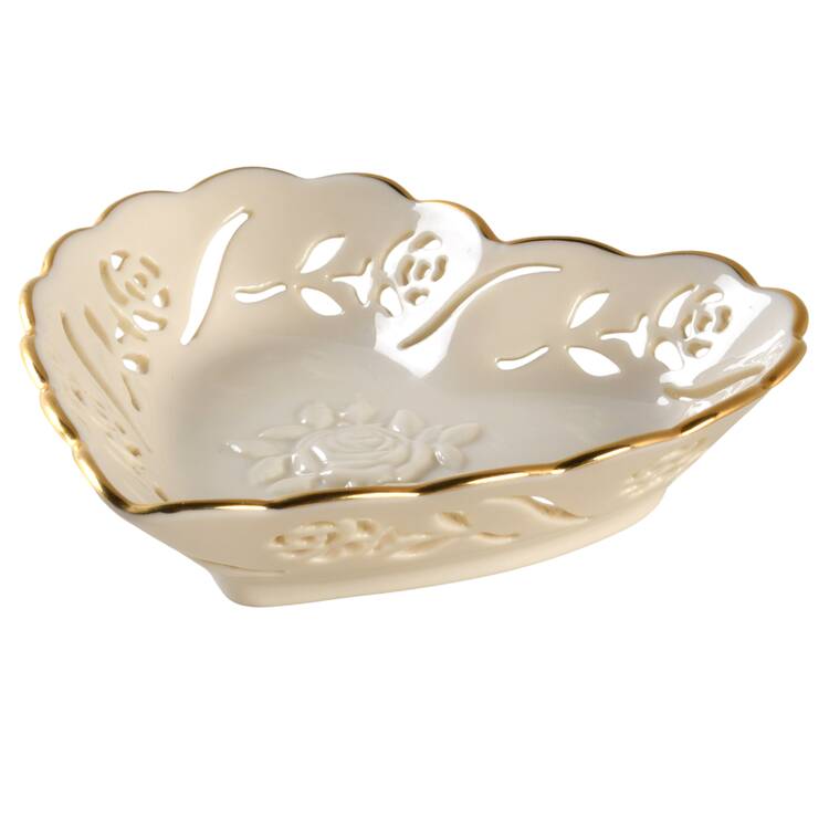Rosebud Collection Heart Shaped Dish