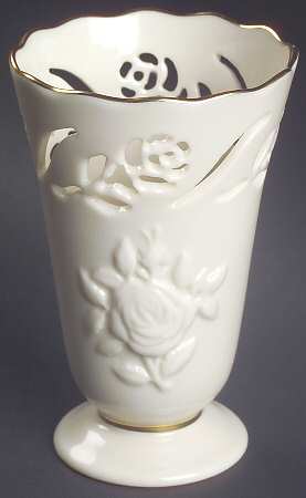 Rosebud Collection 4" Pierced Vase