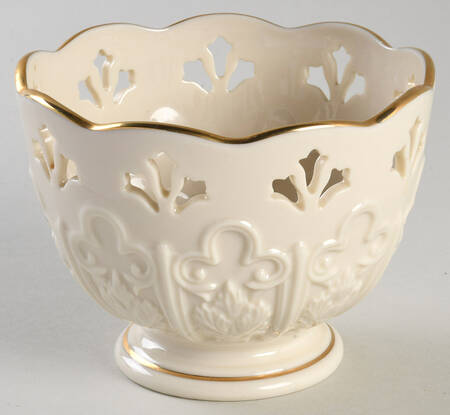 Fleur De Lis Collection Pierced Treat Bowl