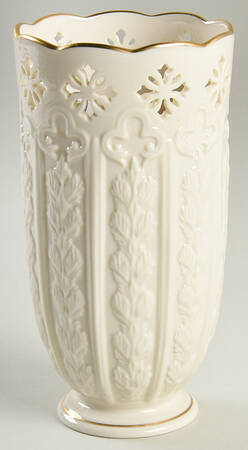 Fleur De Lis Collection 7" Pierced Vase