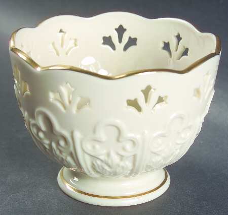 Fleur De Lis Collection Pierced Treat Bowl