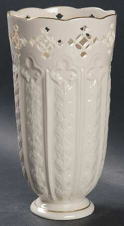 Fleur De Lis Collection 9" Pierced Vase