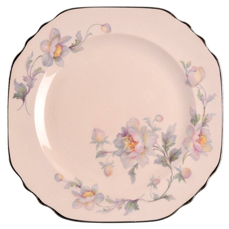Silver Moon Peach Salad Plate