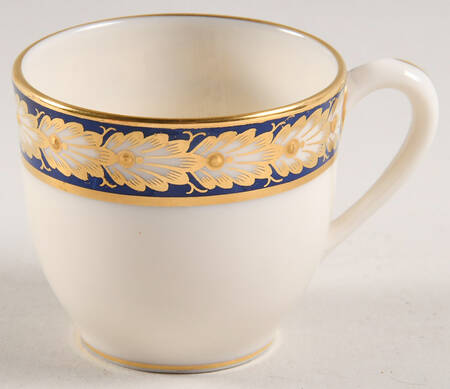 Pembrooke Blue Flat Demitasse Cup
