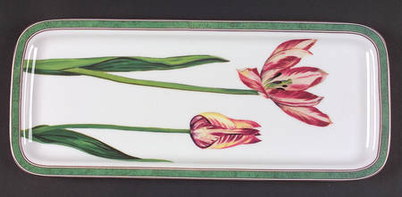 Tulipes Oblong Cake Plate