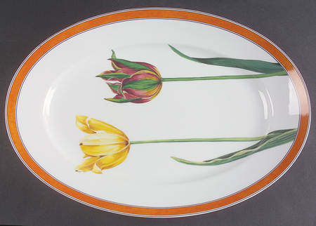 Tulipes 14" Oval Serving Platter