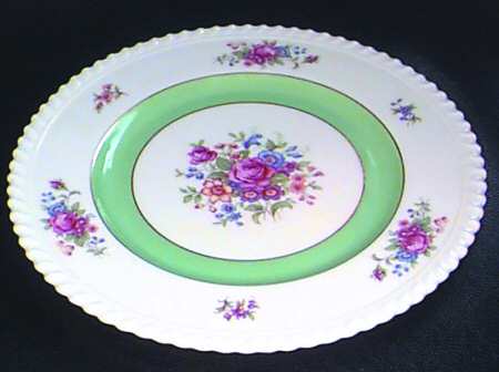 Gadroon Rose Green Band by Lenox