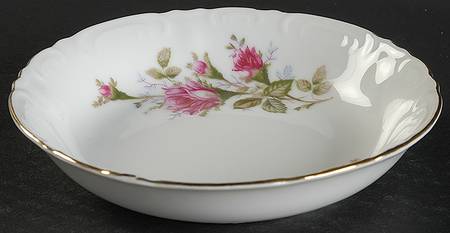 Pompadour Rose (Gold Trim) Fruit/Dessert (Sauce) Bowl