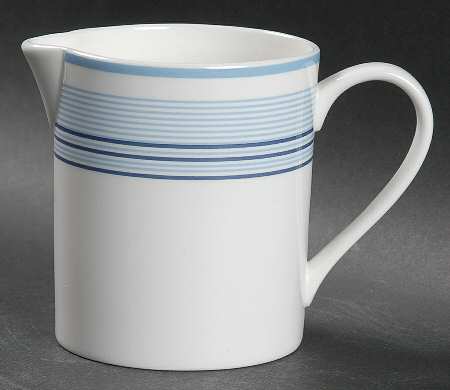 Shirting Stripe Blue Creamer