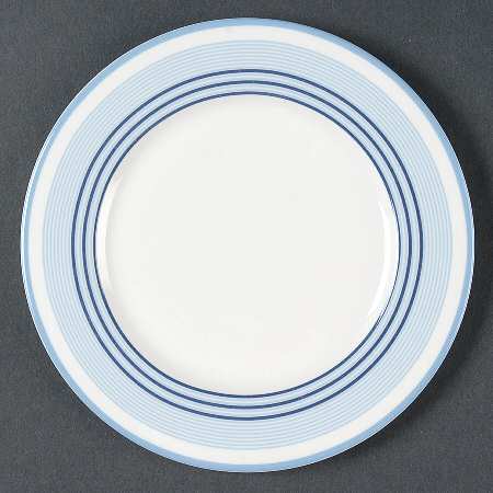 Shirting Stripe Blue Bread & Butter Plate