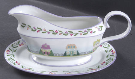 Lenox Village Giftware Gravy Boat & Underplate