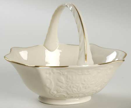Sans Souci Collection Small Oval Basket with Handle