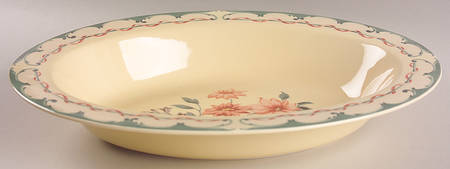 Perennial Garden 13" Oval Vegetable Bowl
