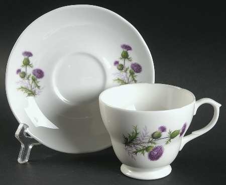 The Thistle Footed Cup & Saucer Set