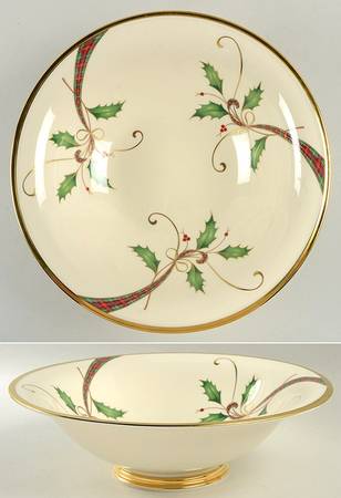 Holiday Nouveau Gold Large Fruit Bowl