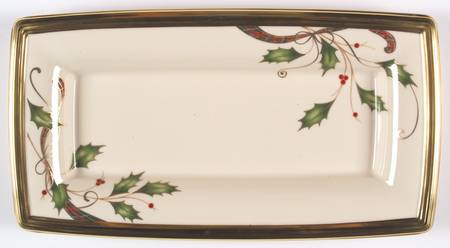 Holiday Nouveau Gold Rectangular Tray