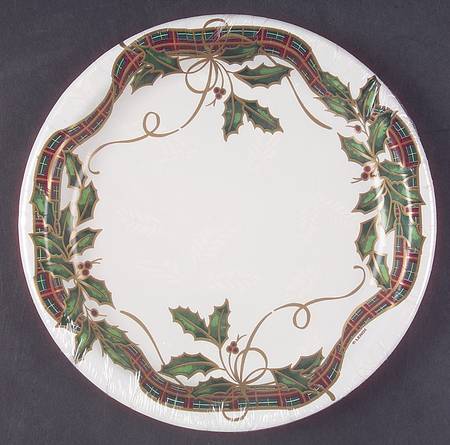 Holiday Nouveau Gold Package of 12 - Paper Salad Plate